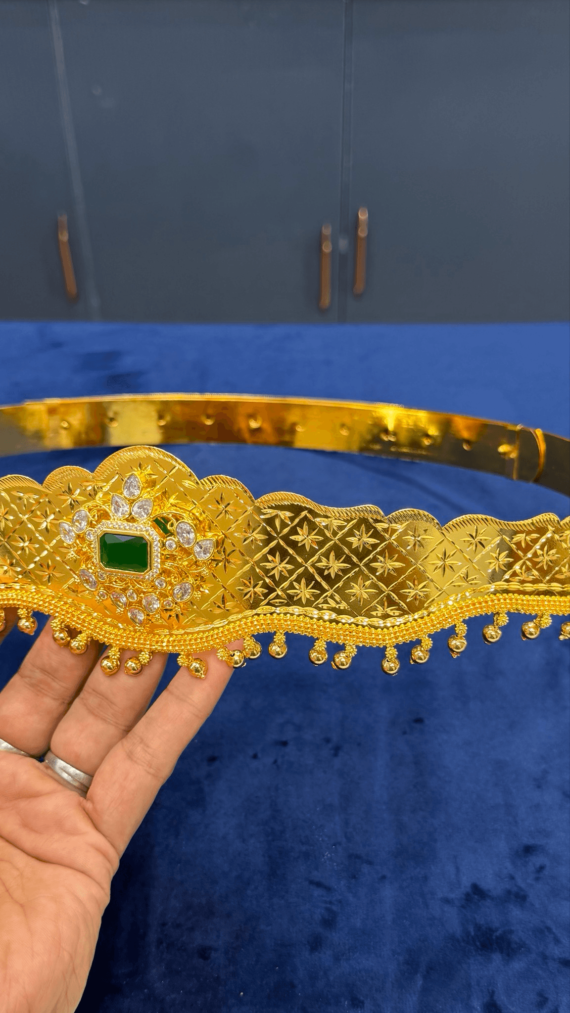 Removable Cz Locket Vaddanam