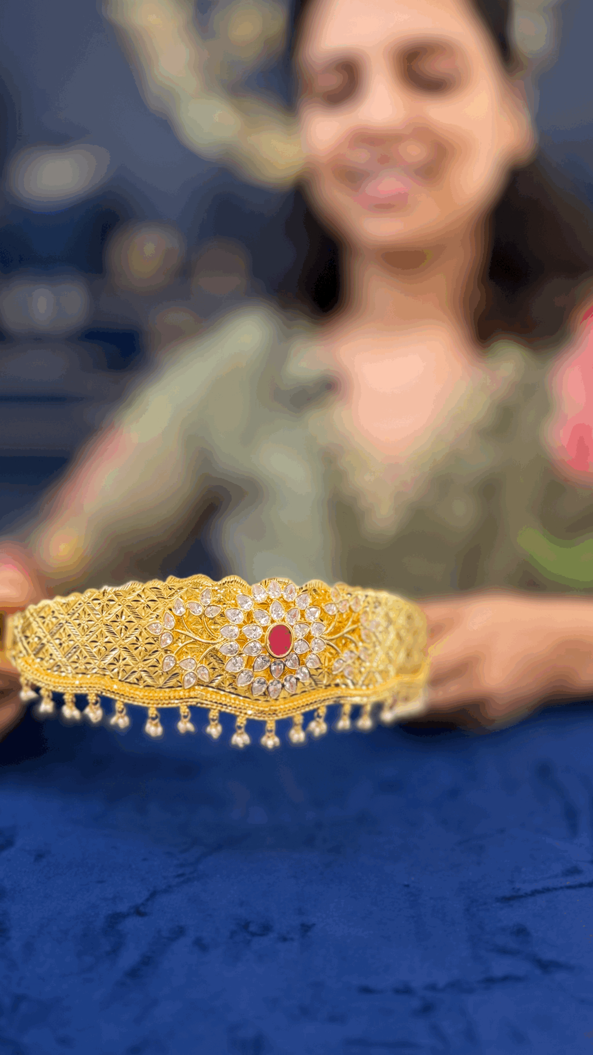 CZ Locket Vaddanam for Kids