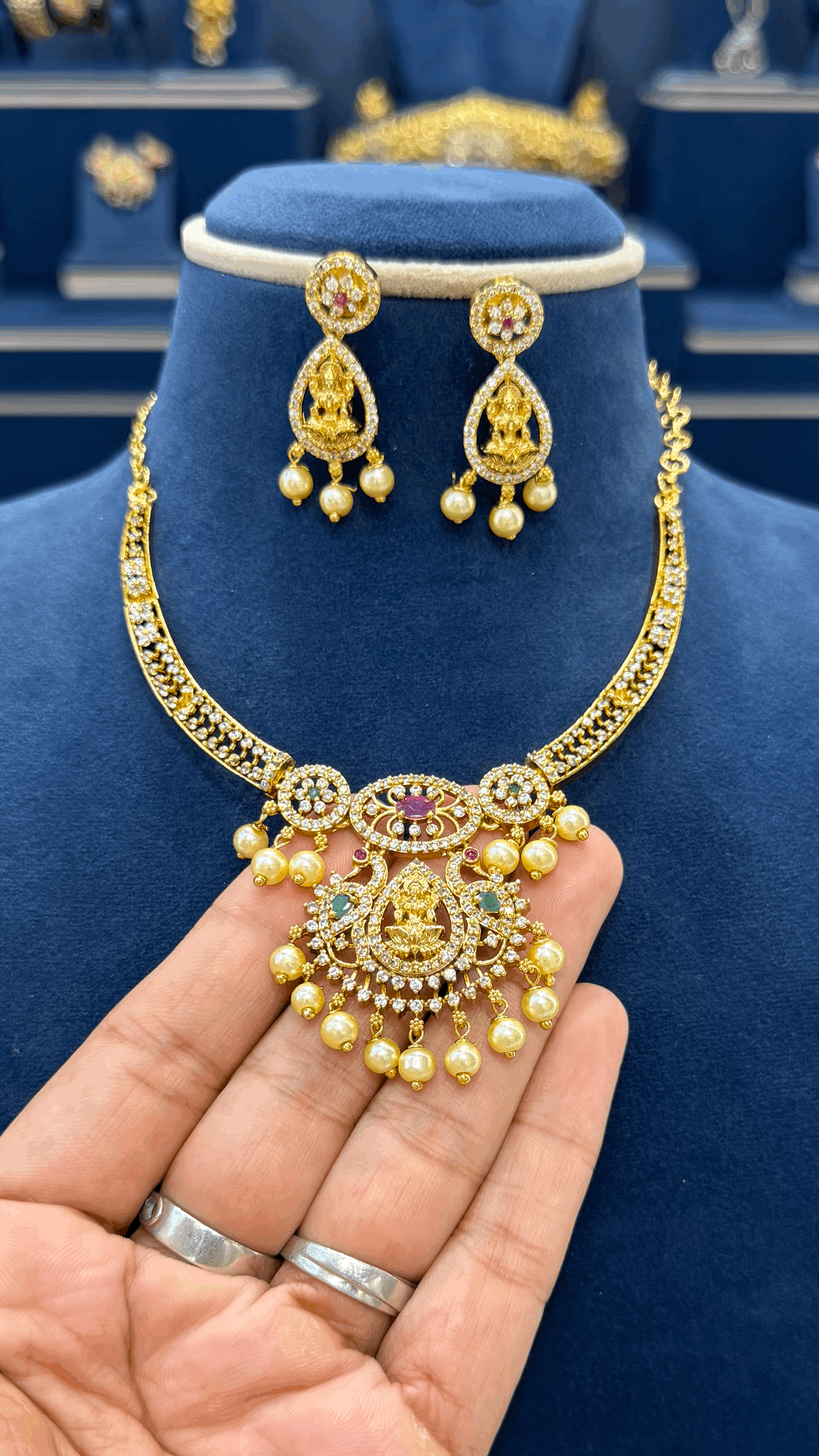 Simple Lakshmi Devi Necklace