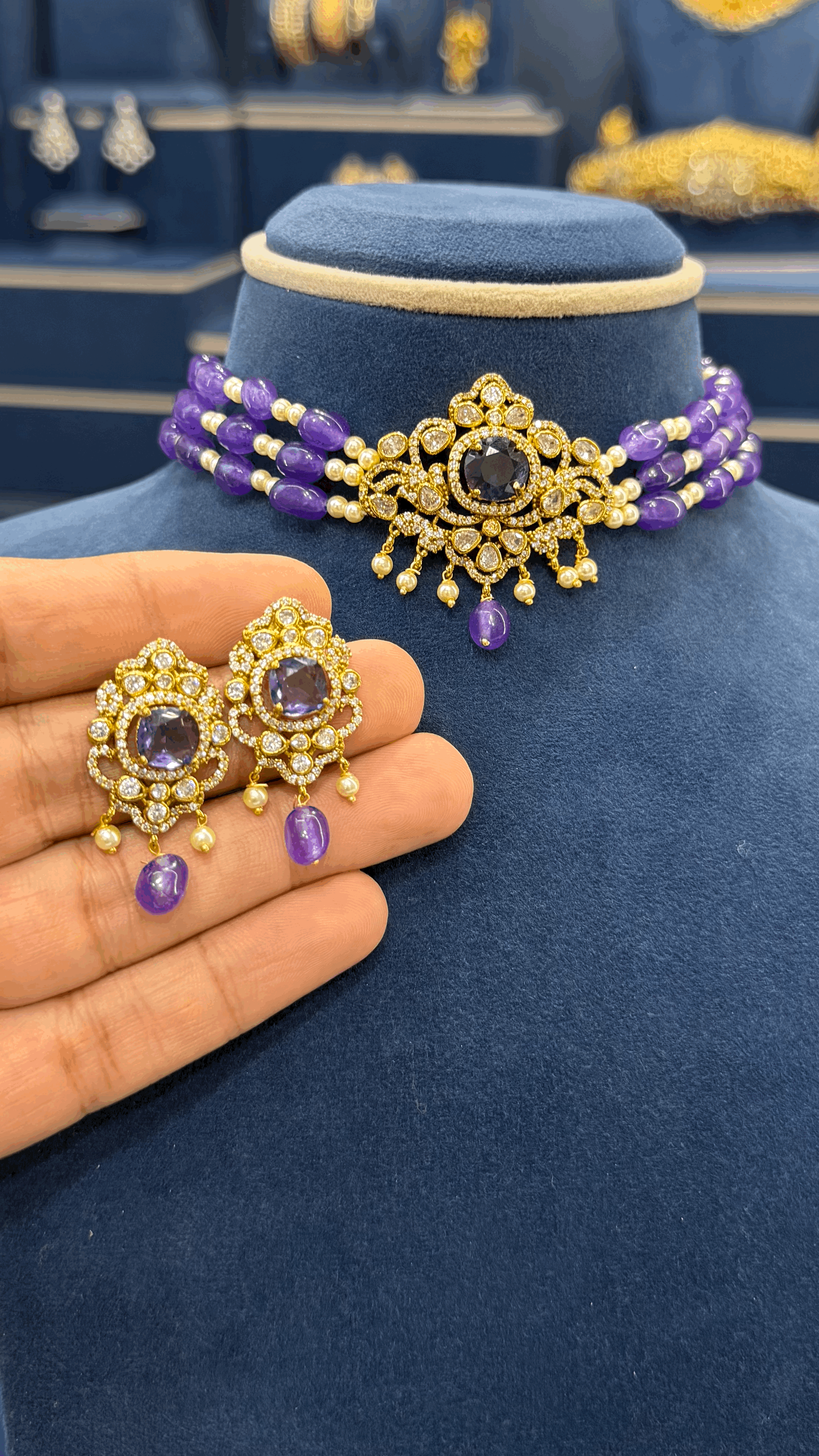 Beads Choker Neckset