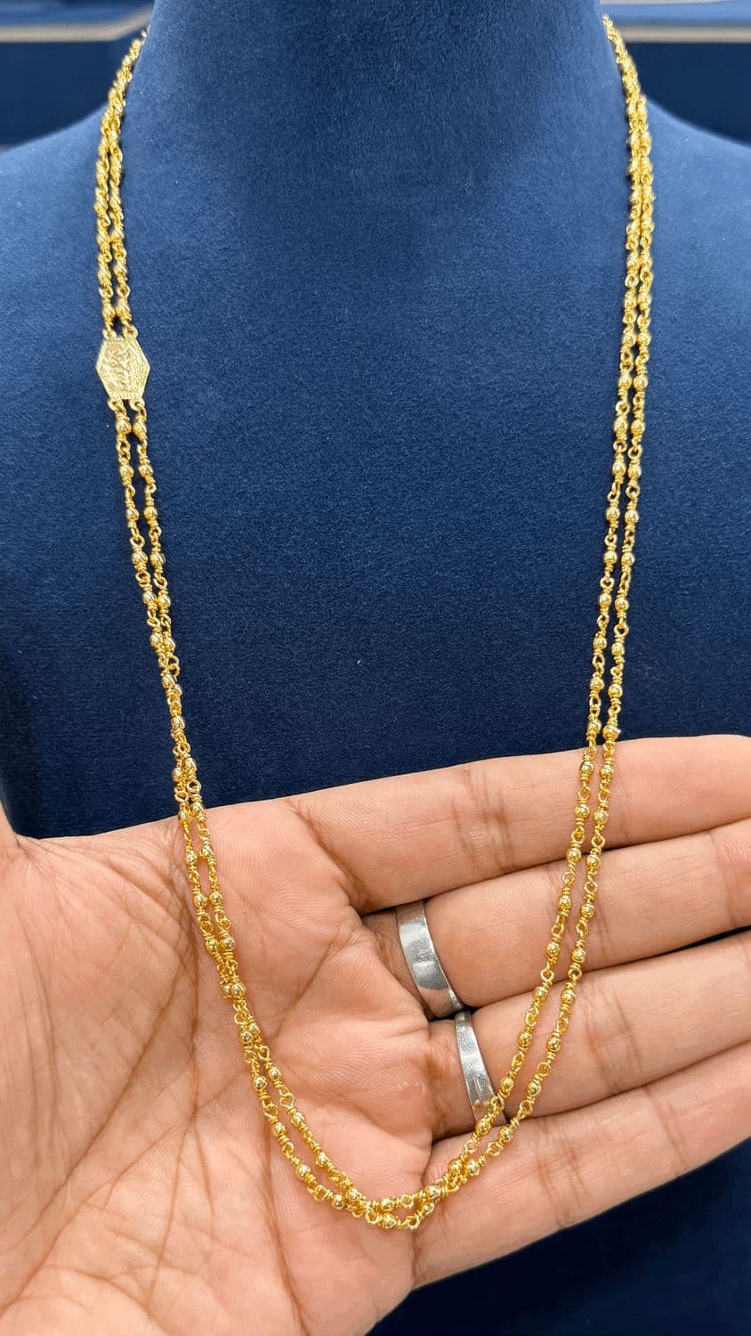 2 Lines Kasikai Gullu Chain