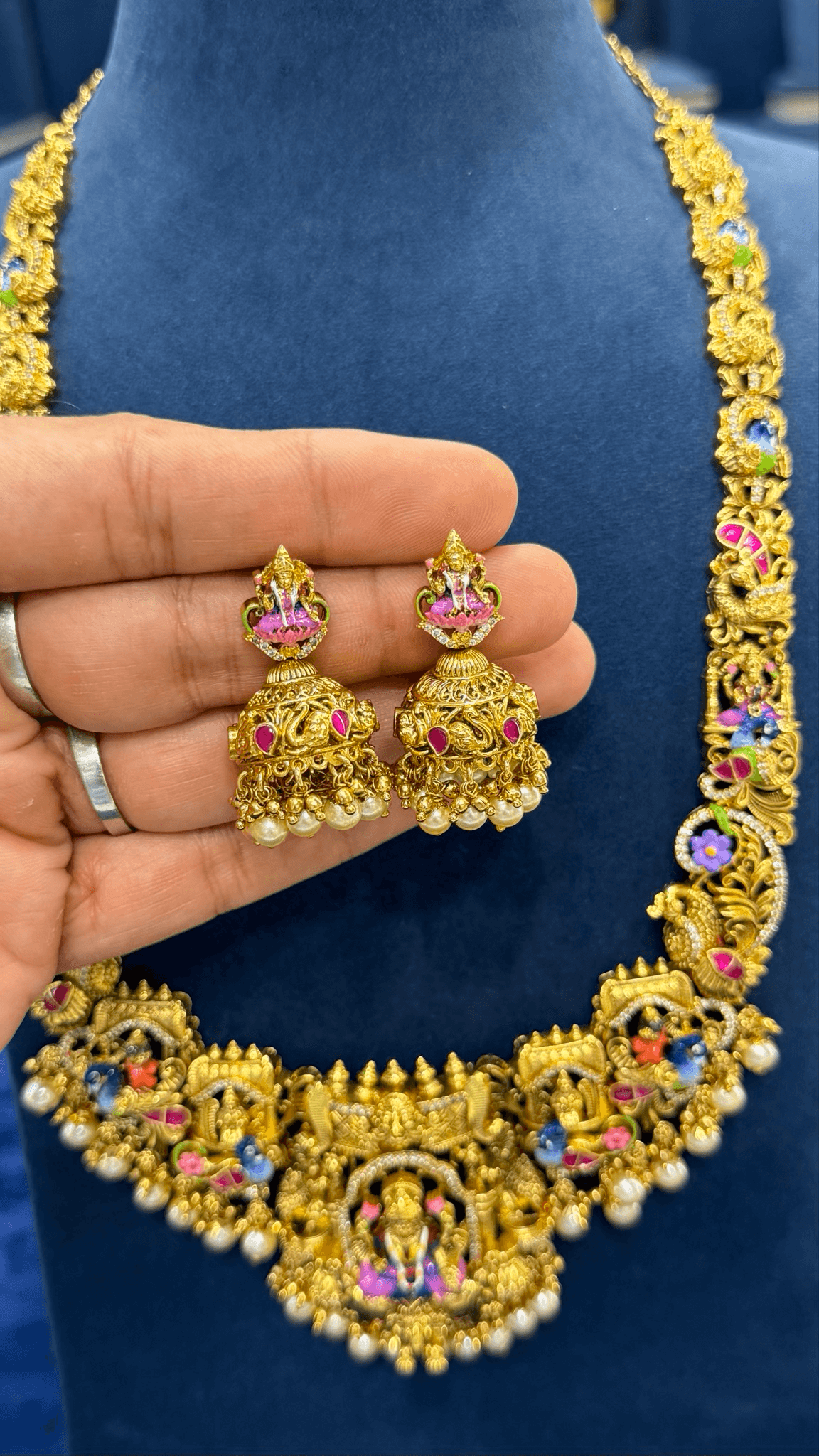 Meenakari Jadau Long Haar