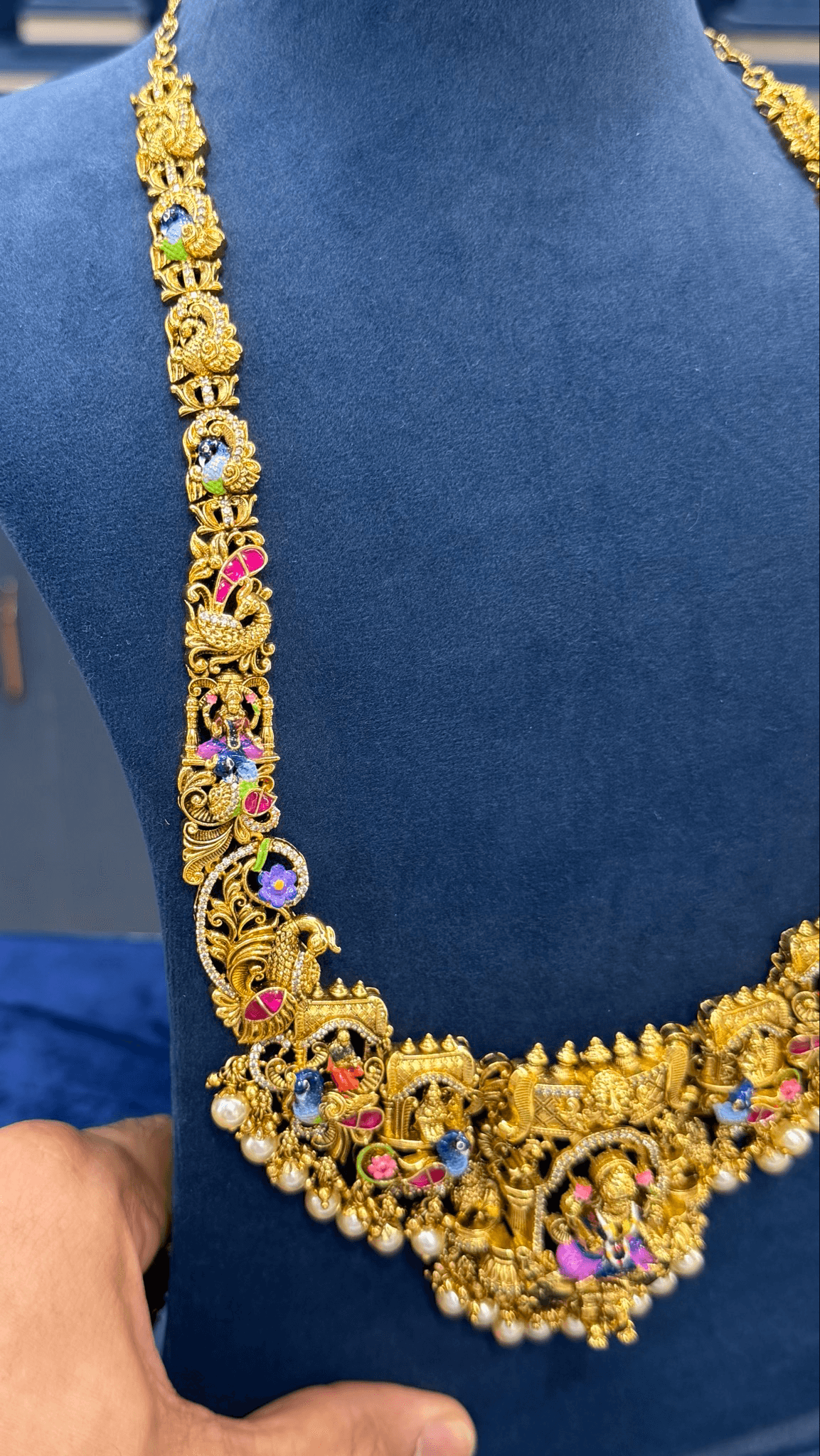 Meenakari Jadau Long Haar