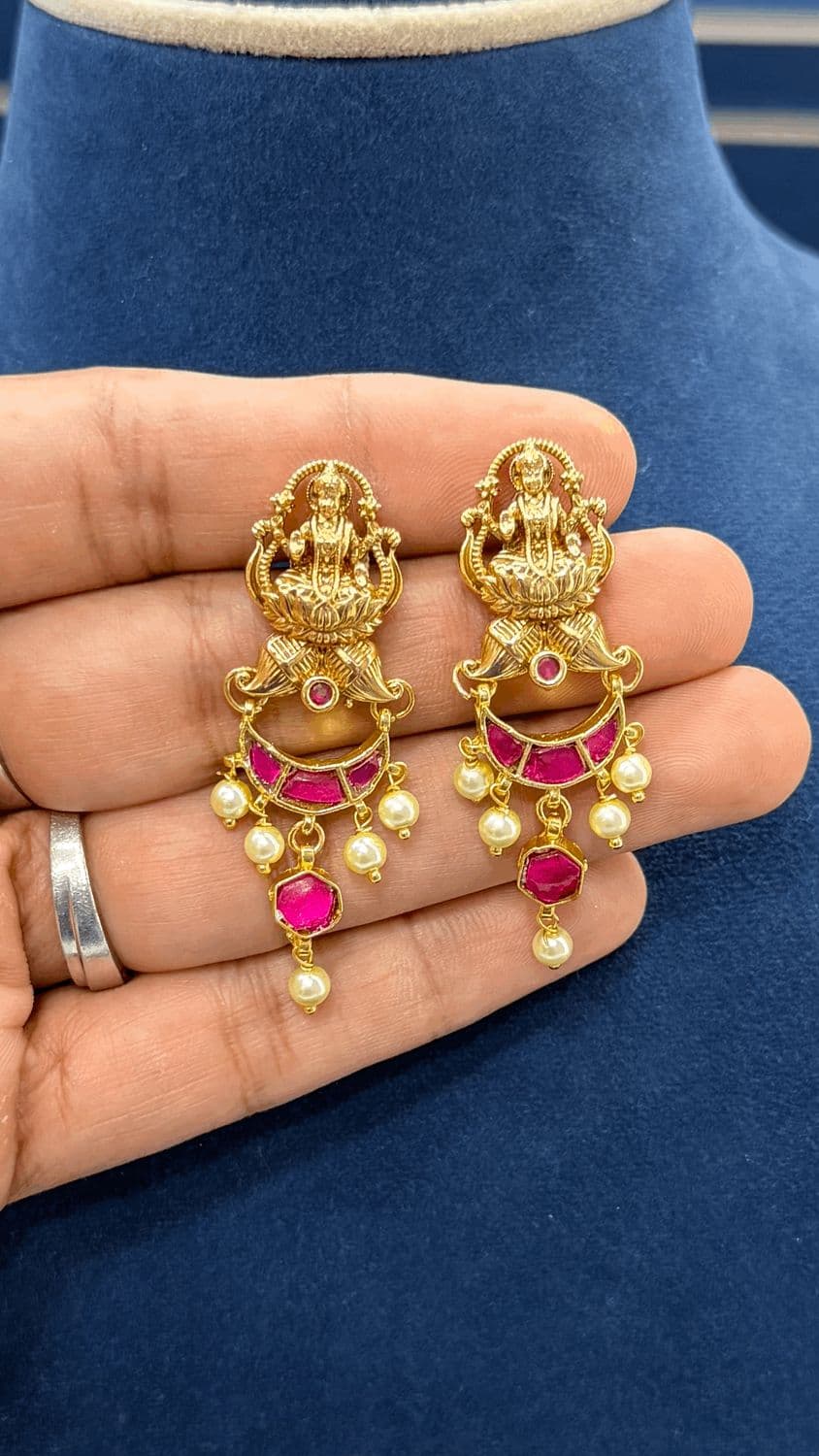 Lakshmi Devi Jadau Earings