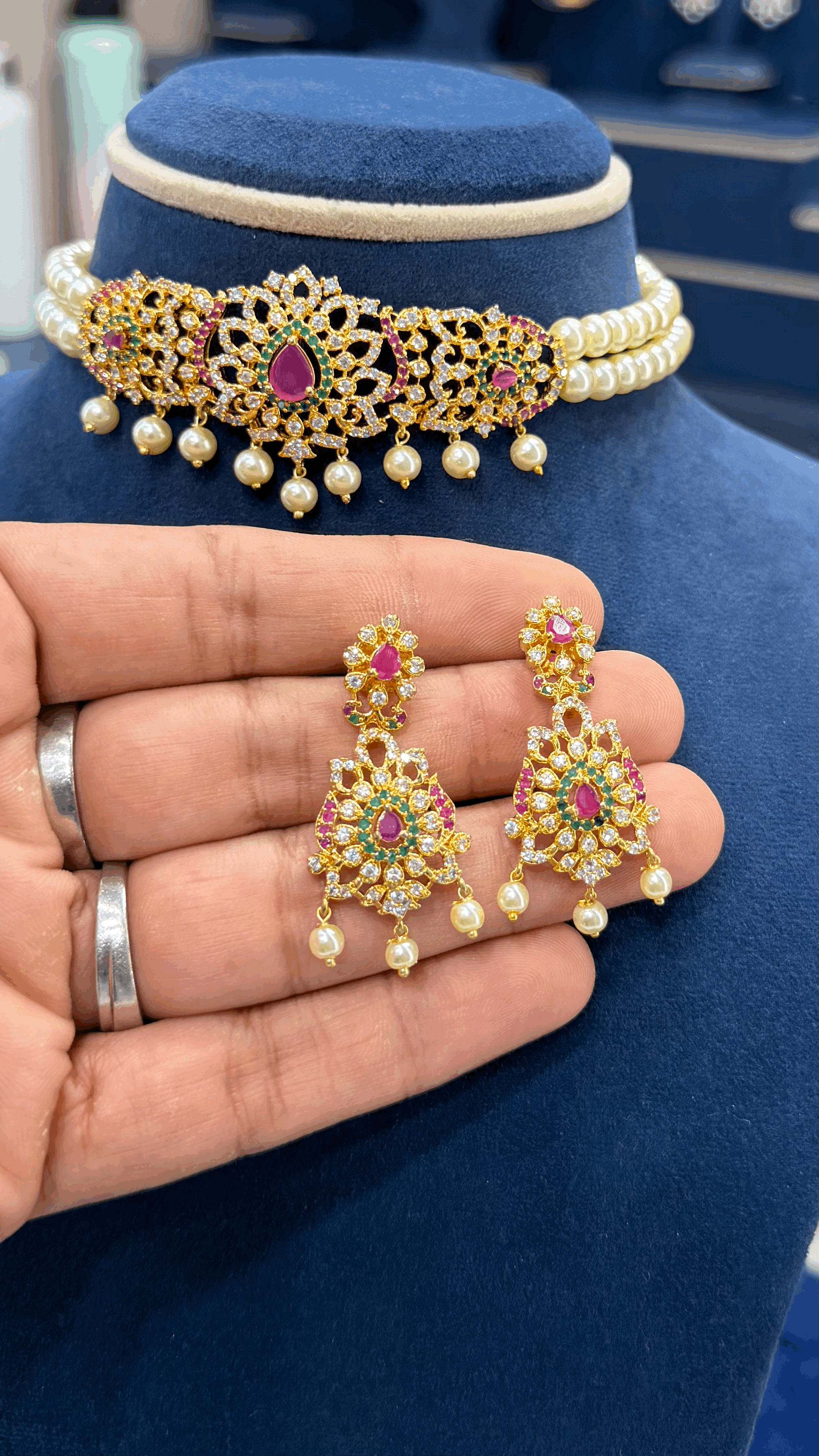 Beads Choker Neckset