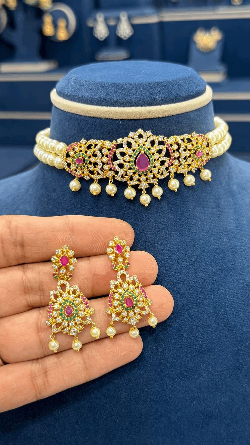 Beads Choker Neckset