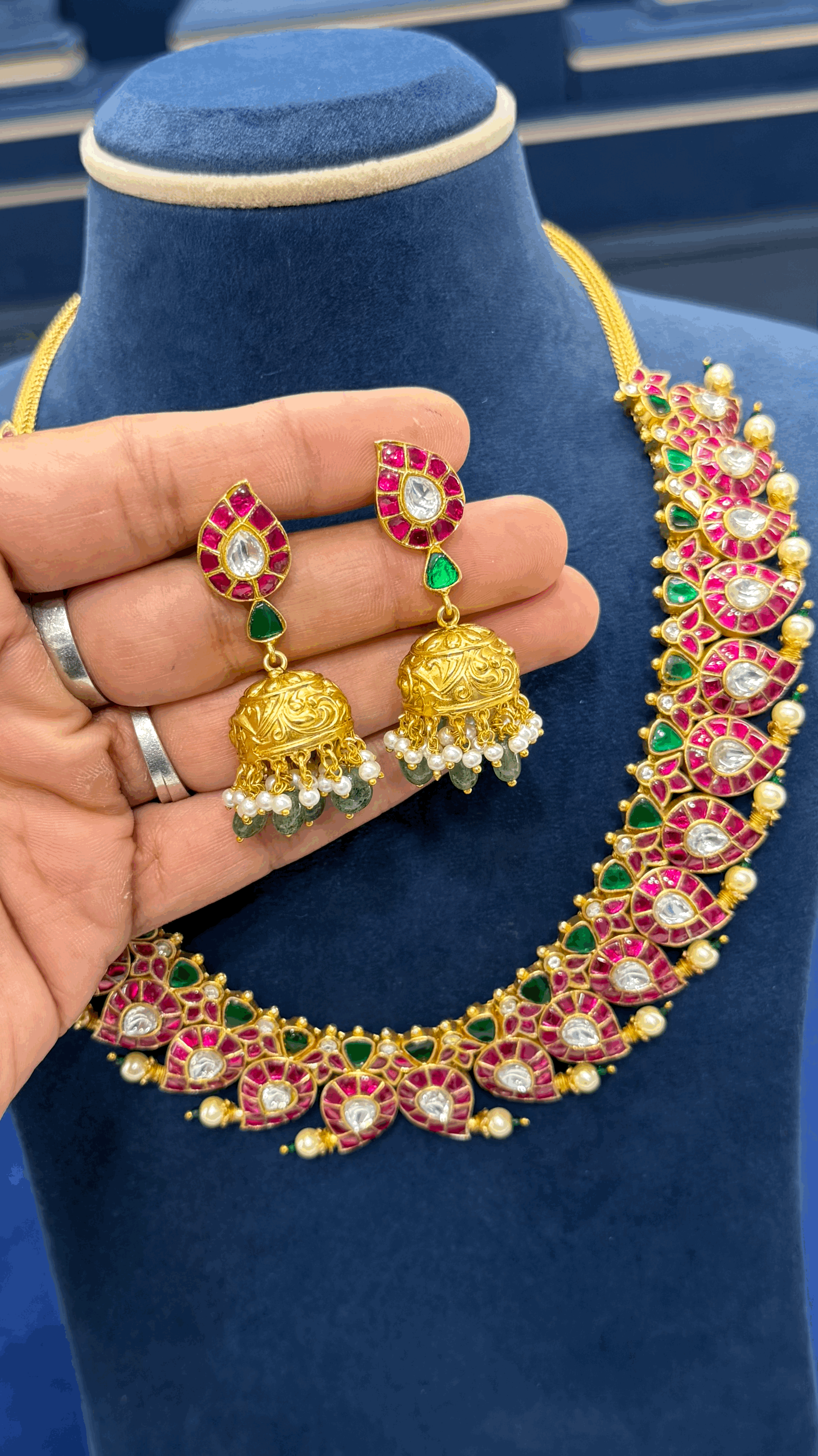 Premium Jadau Necklace Set