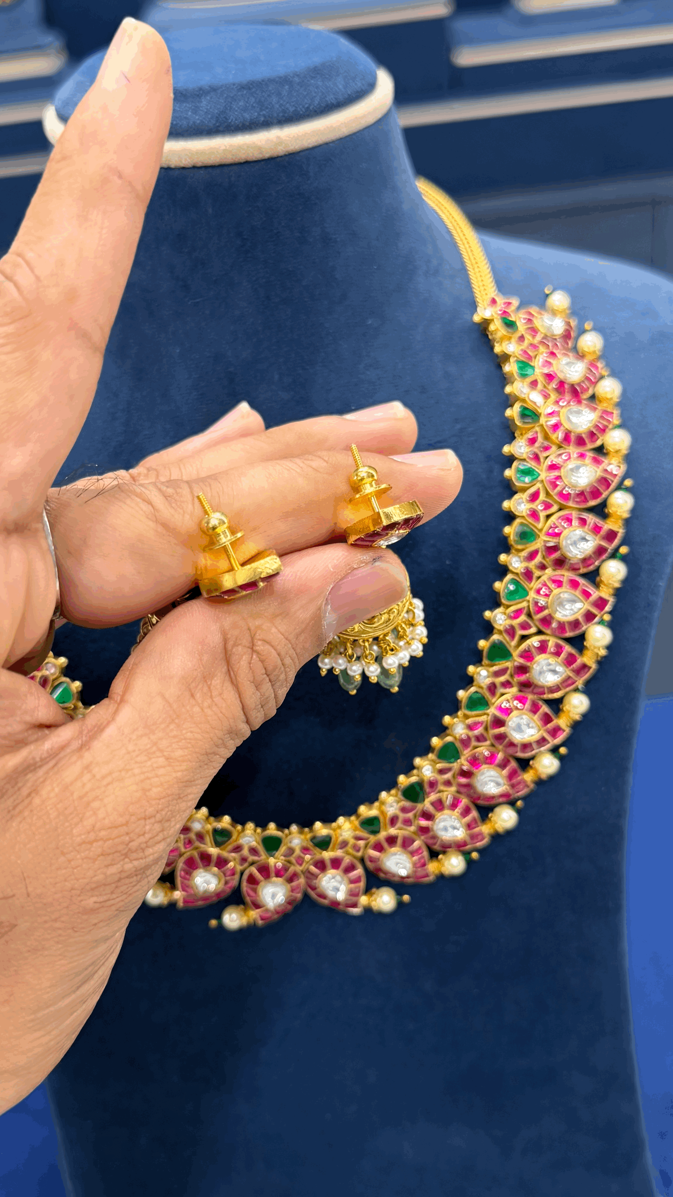 Premium Jadau Necklace Set