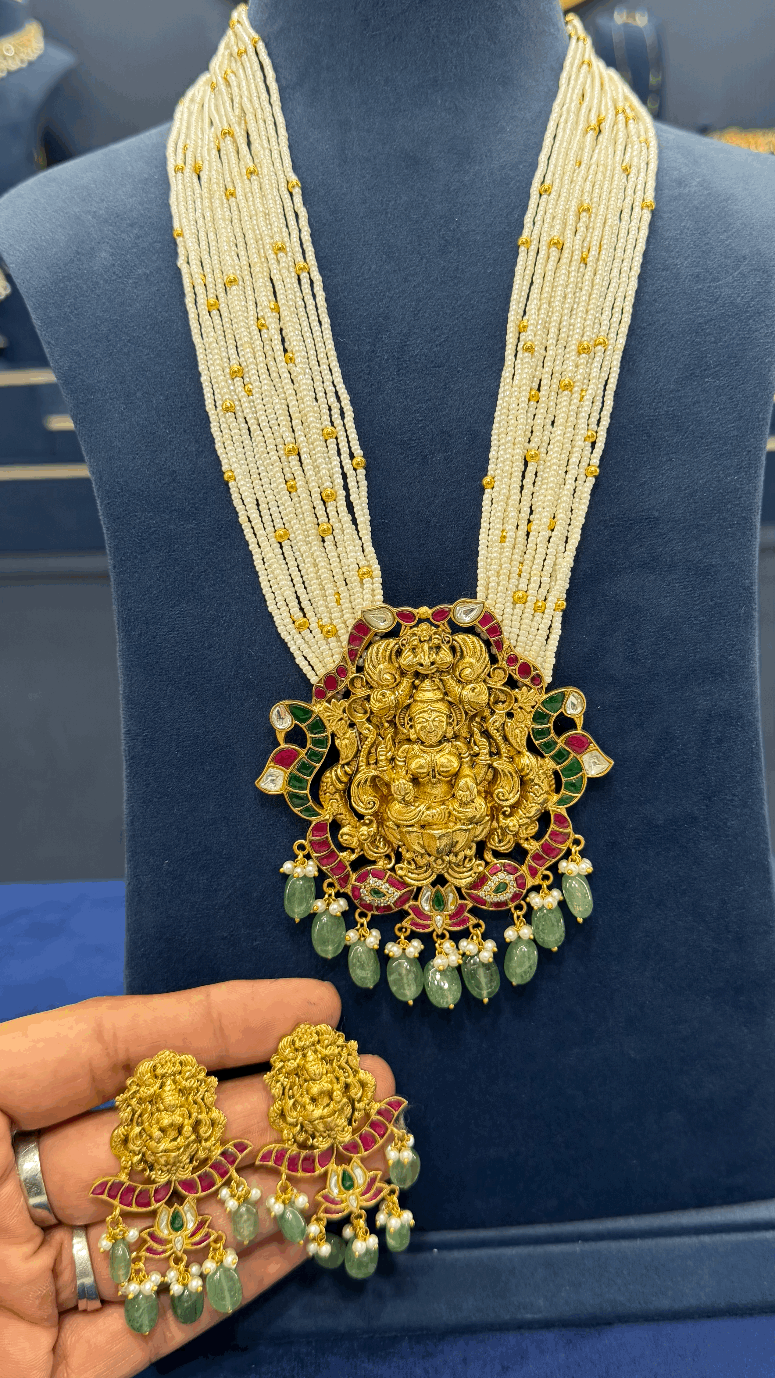 Premium Jadau Beads Haaram