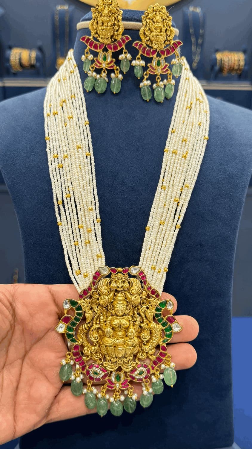 Premium Jadau Beads Haaram