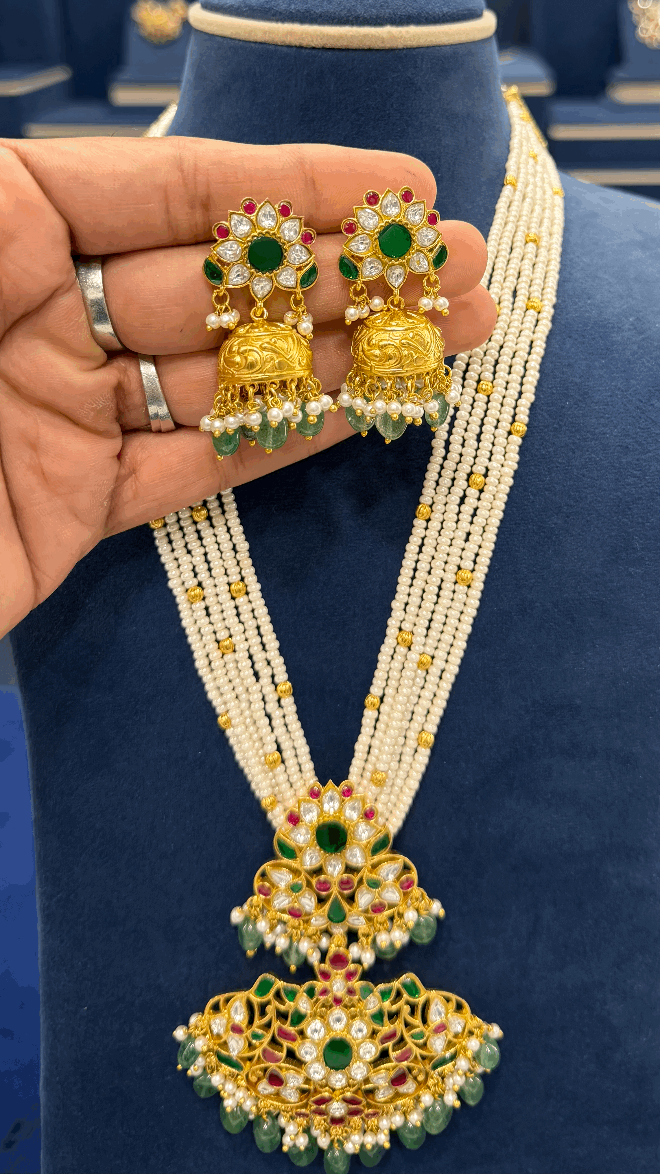 Premium Jadau Beads Haaram