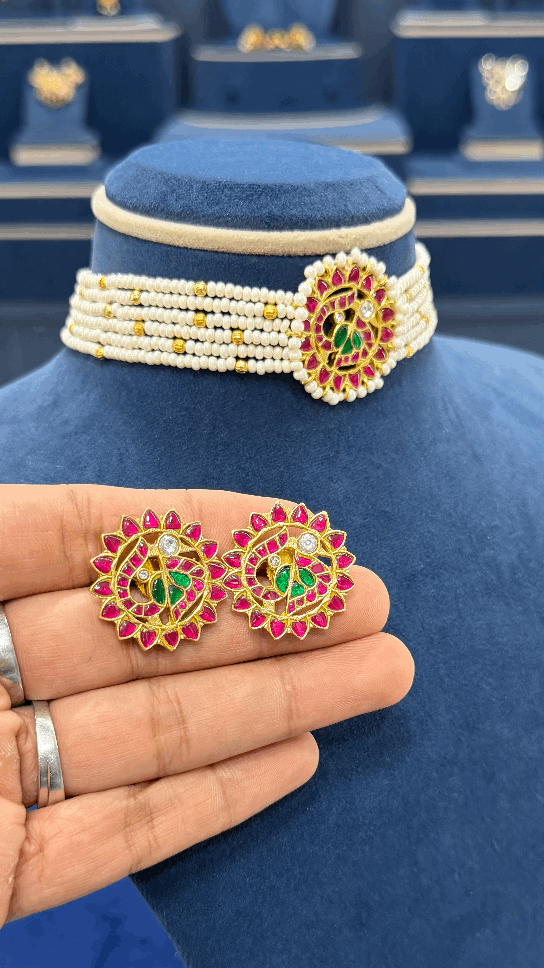 Premium Jadau Beads Choker