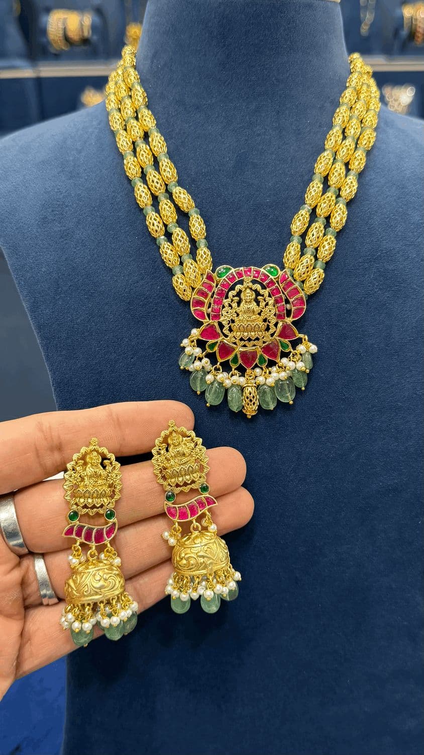 Premium Jadau Beads Set