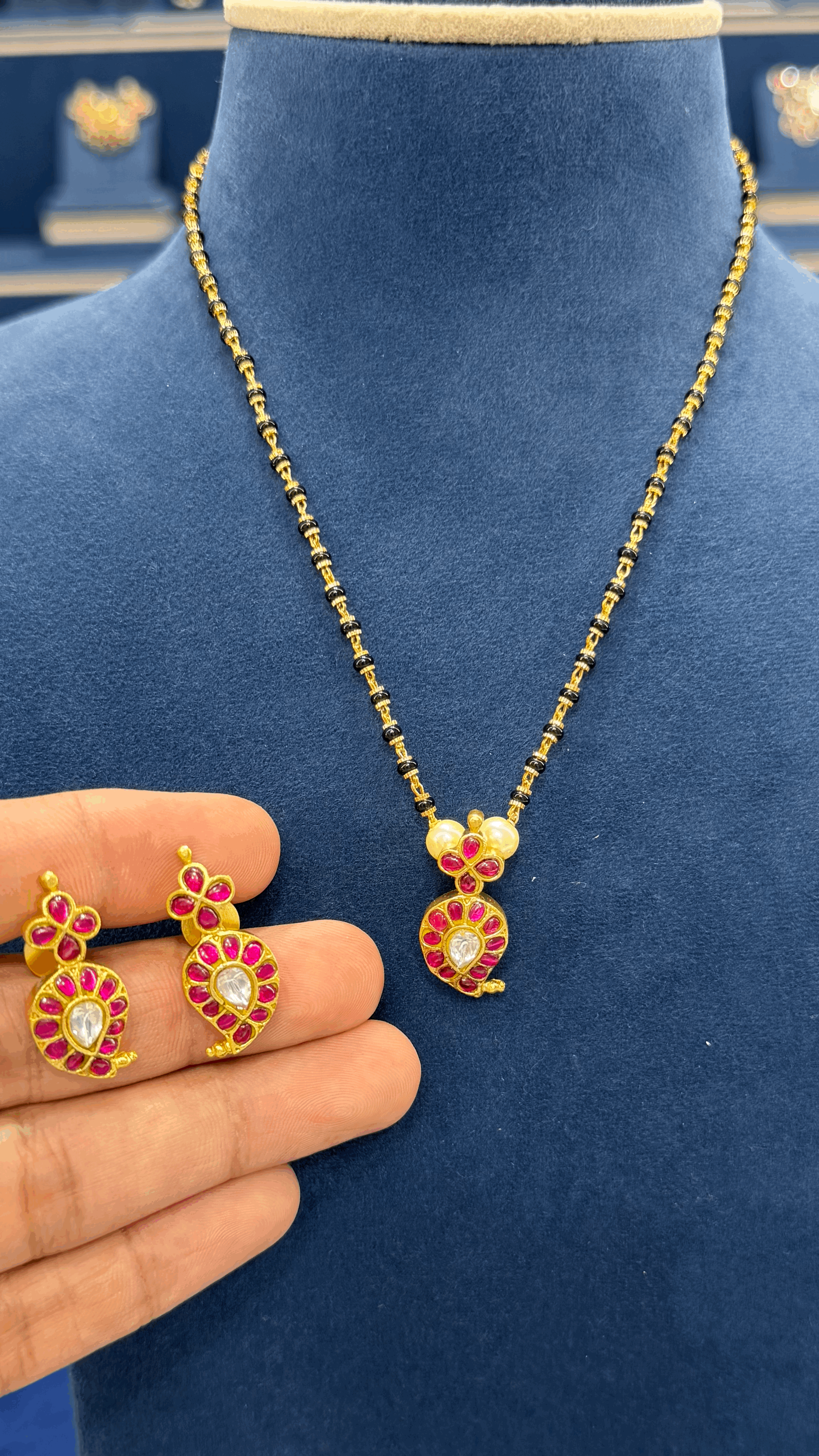 Premiun Blackbeads Jadau Set