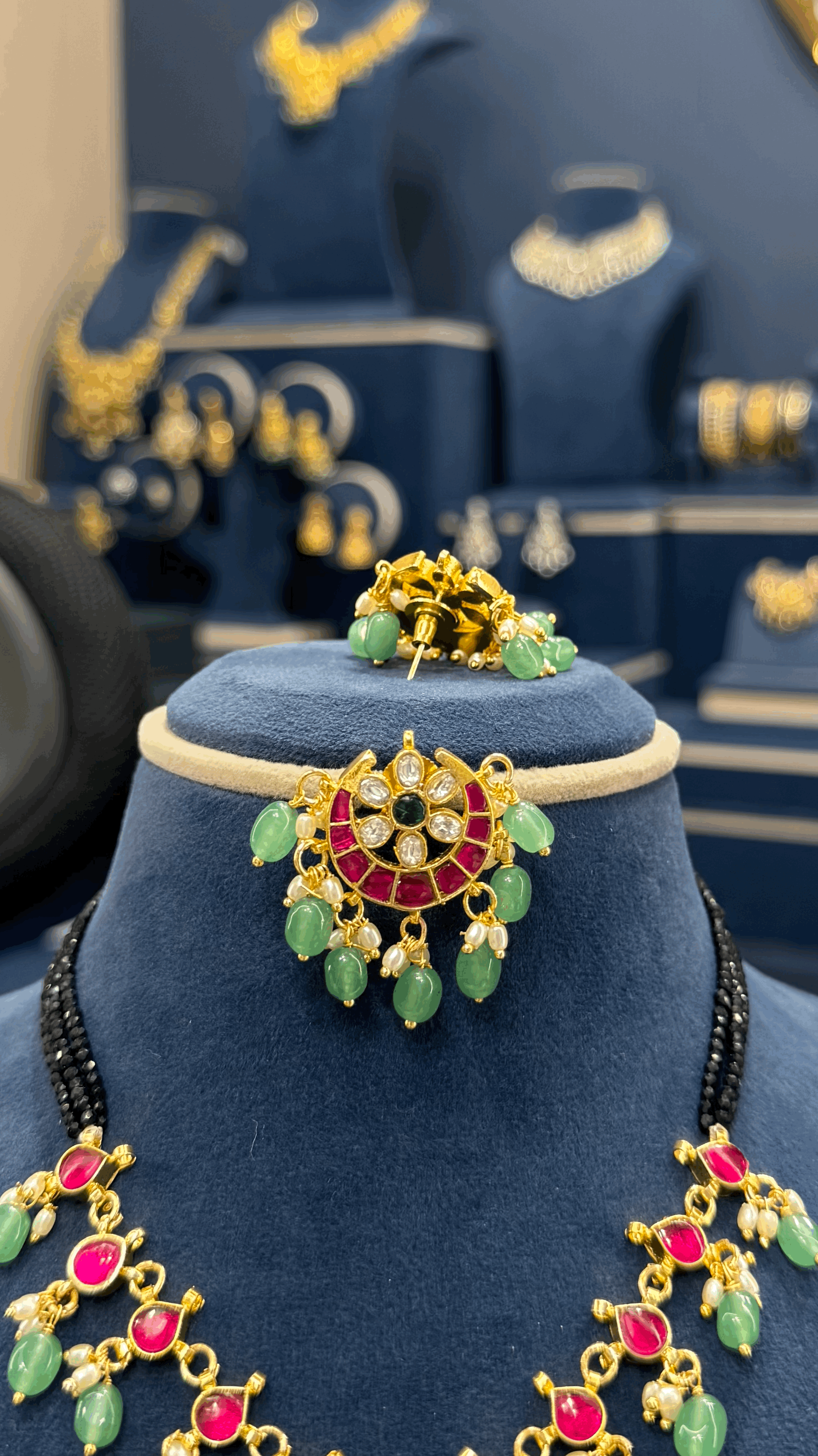 Jadau Blackbeads Set