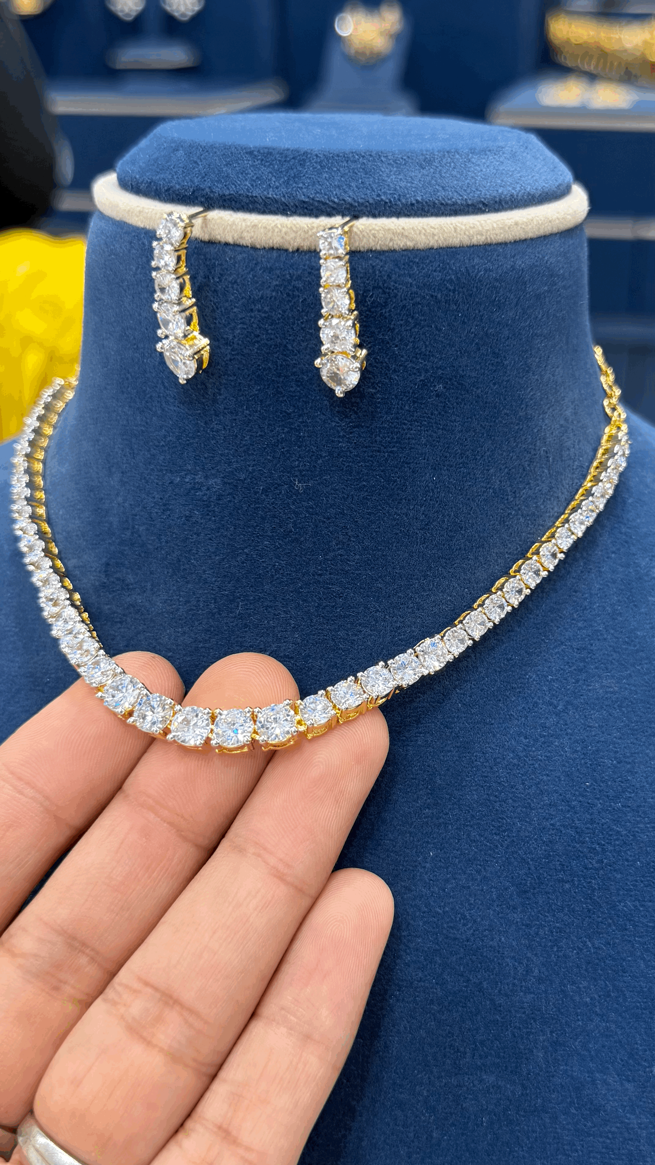 Diamond Look Necklace