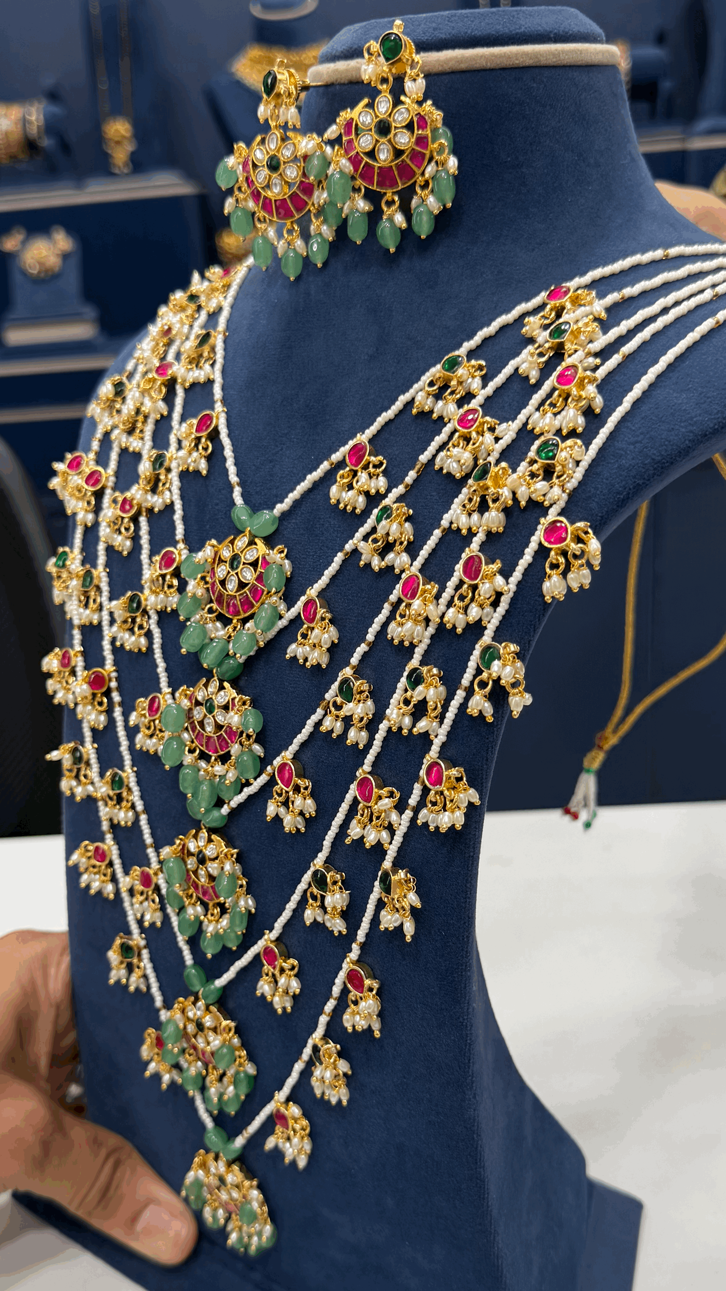 Customized Jadau Beads Set