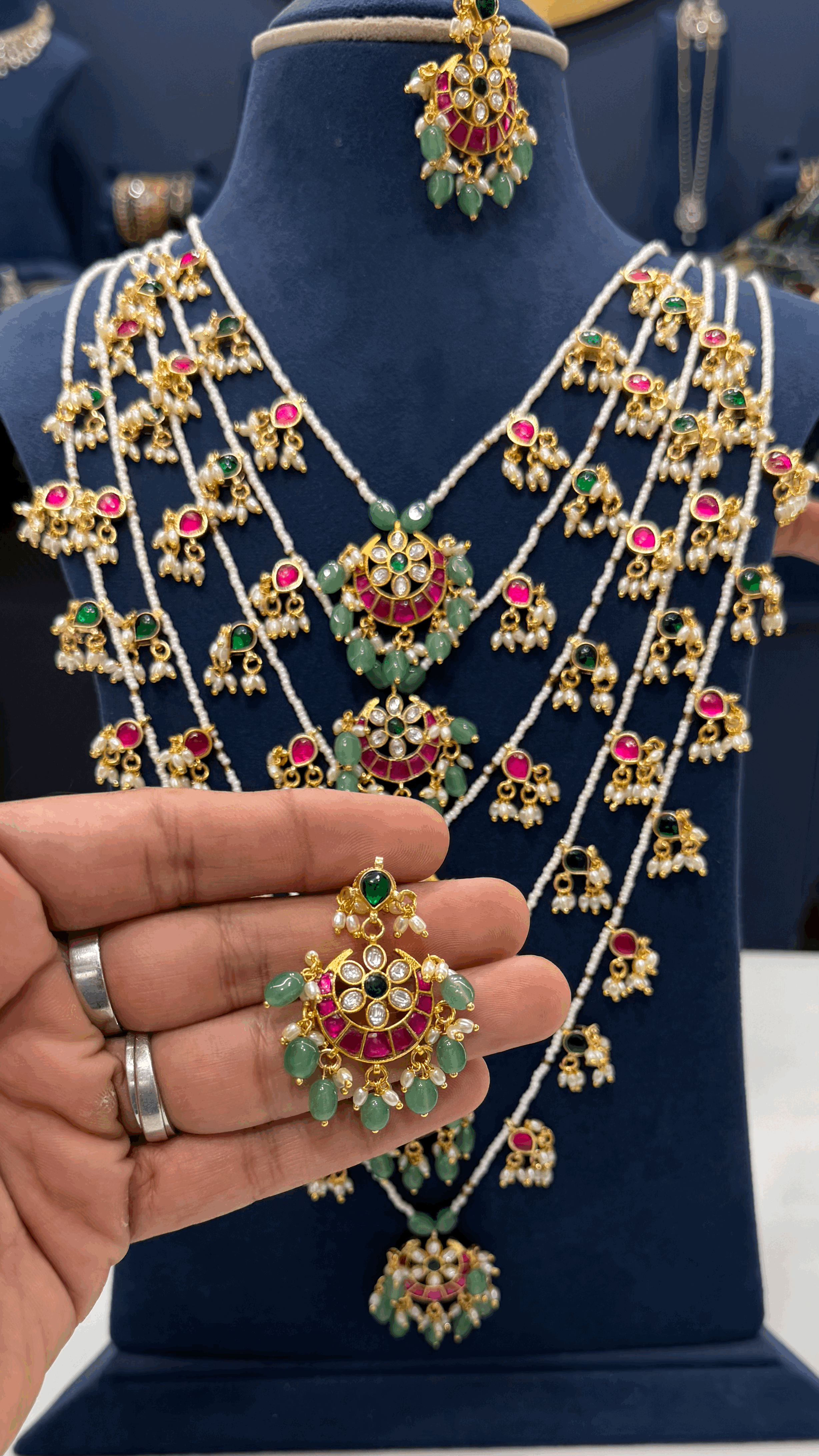 Customized Jadau Beads Set